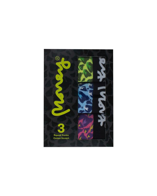 Techno Cheetah Big Repeat Boxers 3pk White