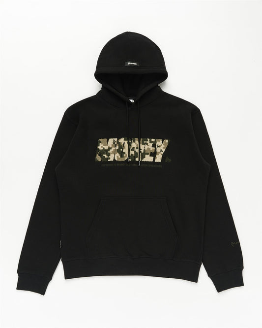 Block Chenille Hood Tracksuit Black