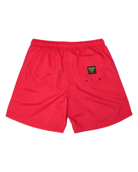Money Copyright Swim Shorts Red