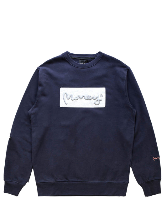 Gold Plate Crew Sweat Navy