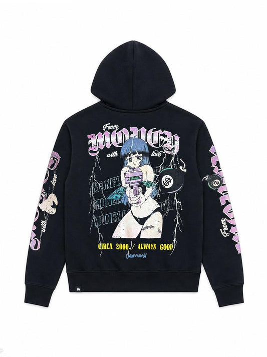 Money Cash Gal Hood Black