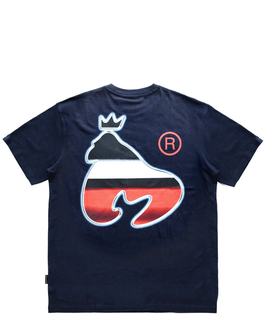Sig Ape Chrome Tee Navy