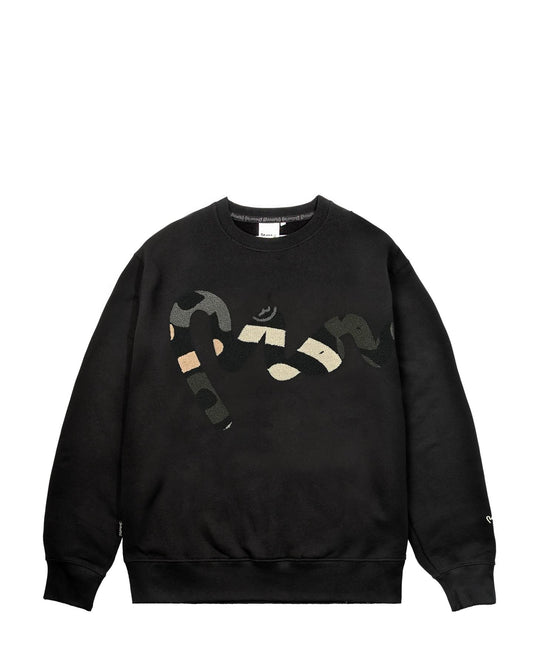 Big Sig Chenille Crew Sweat Black