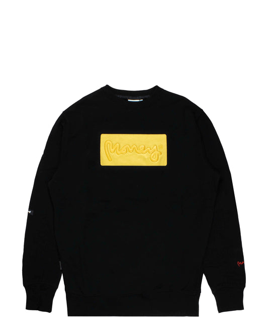 Gold Plate Crew Sweat Black