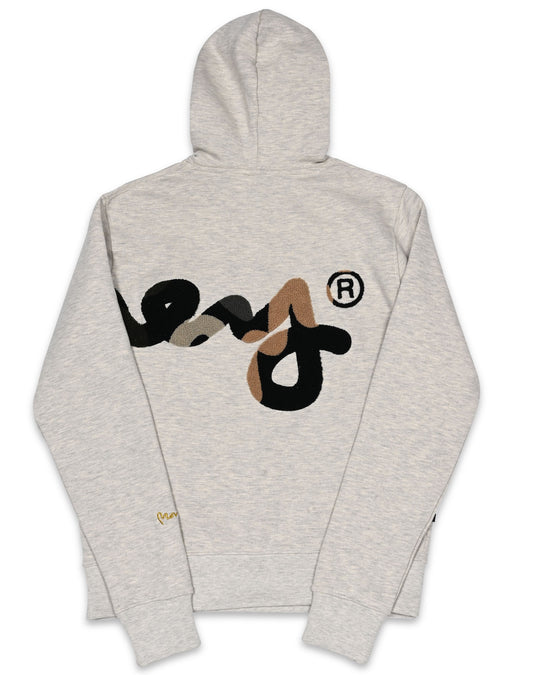 Big Sig Chenille Hood Oatmeal Melange