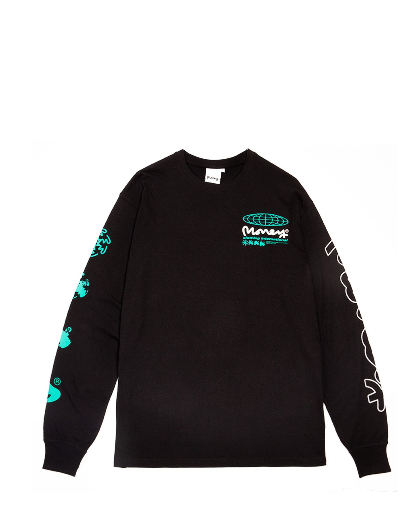 International Long Sleeve Tee Black