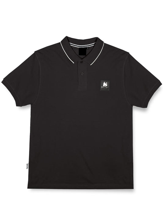 Clear Patch Logo Polo Black