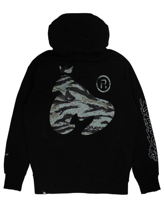 Woodland Camo Fill Hood Black