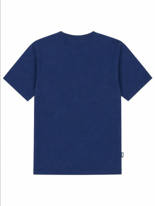 Money Laurel Sig Box Fit Tee Navy