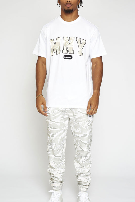 Money Camo Fill Tee White