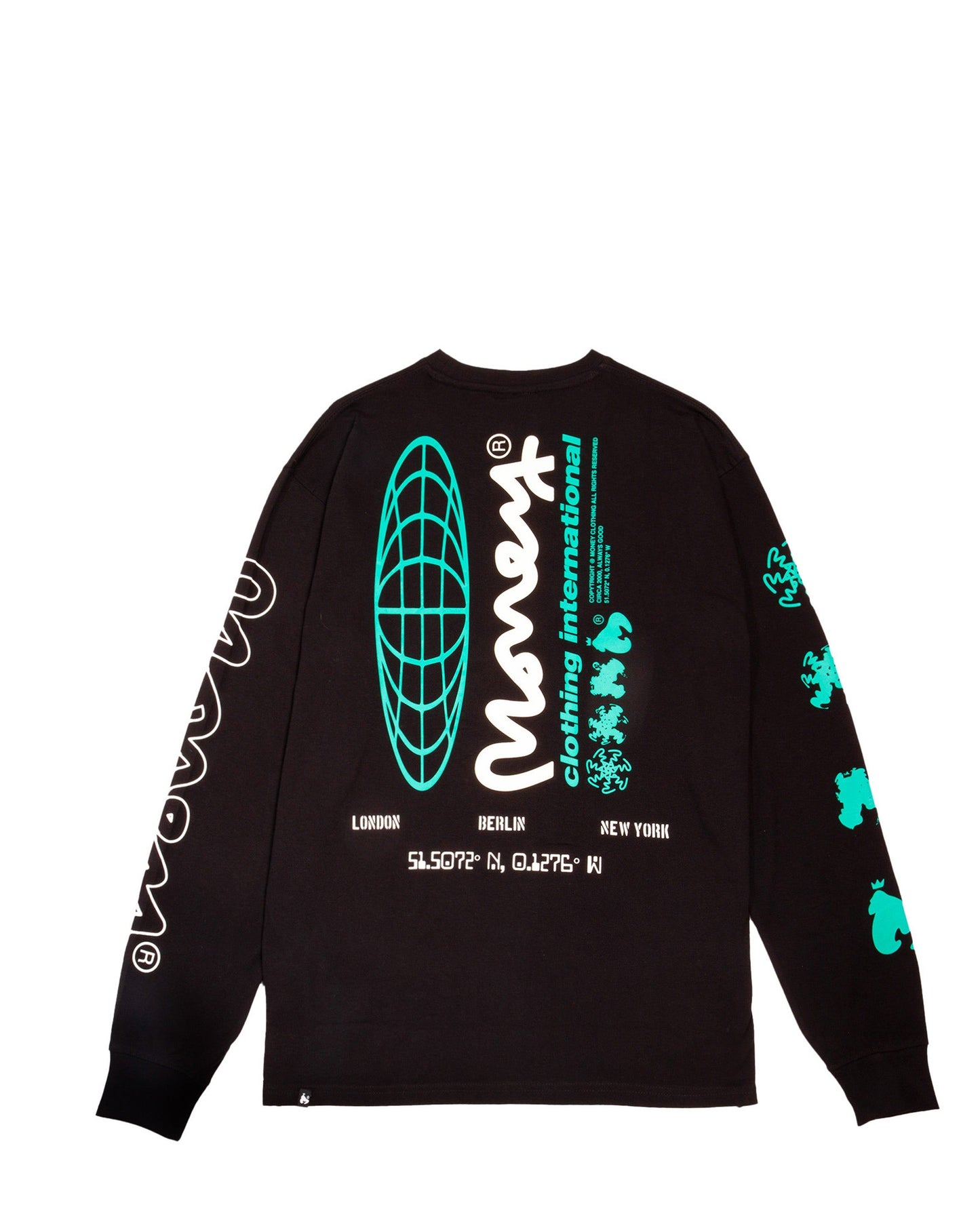 International Long Sleeve Tee Black