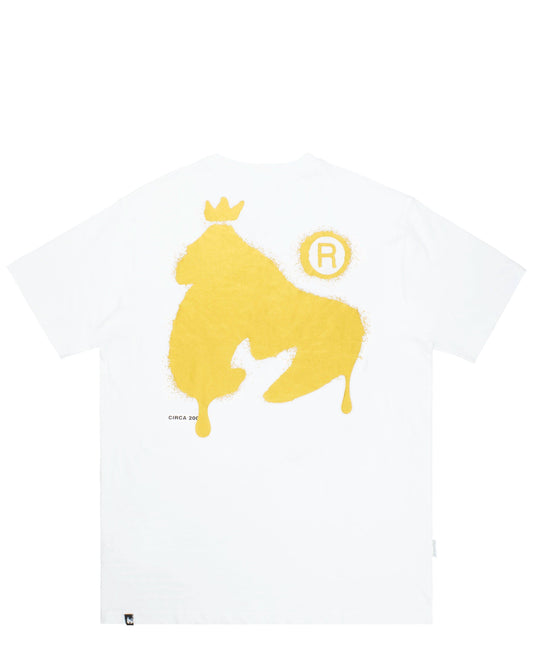 Defaced Ape Tee White
