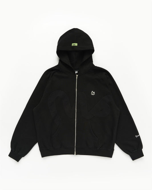 Big Sig Applique Hood Tracksuit Black