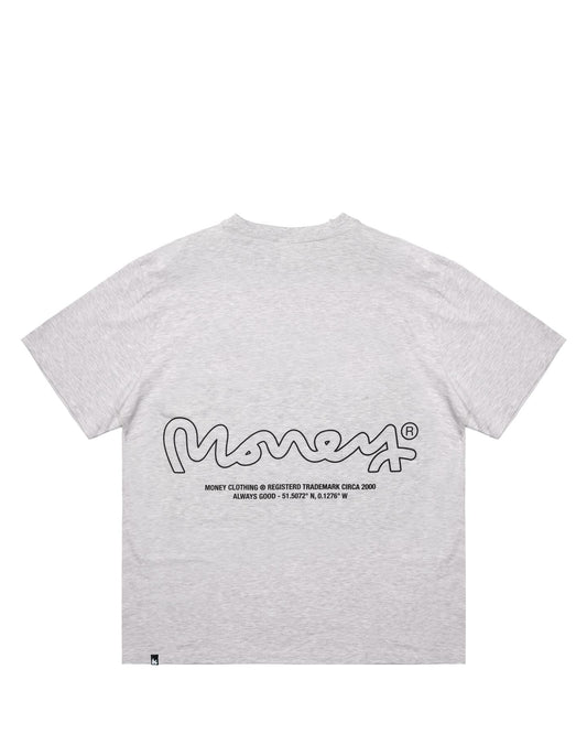 Money Ape Sig Tee Grey Melange