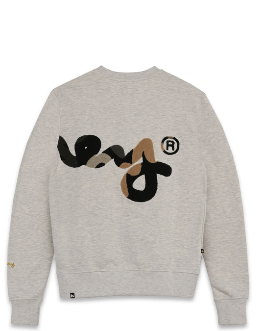 Big Sig Chenille Crew Sweat Oatmeal