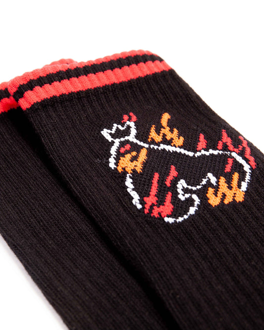 Flaming Ape Sport Socks 3pk Black