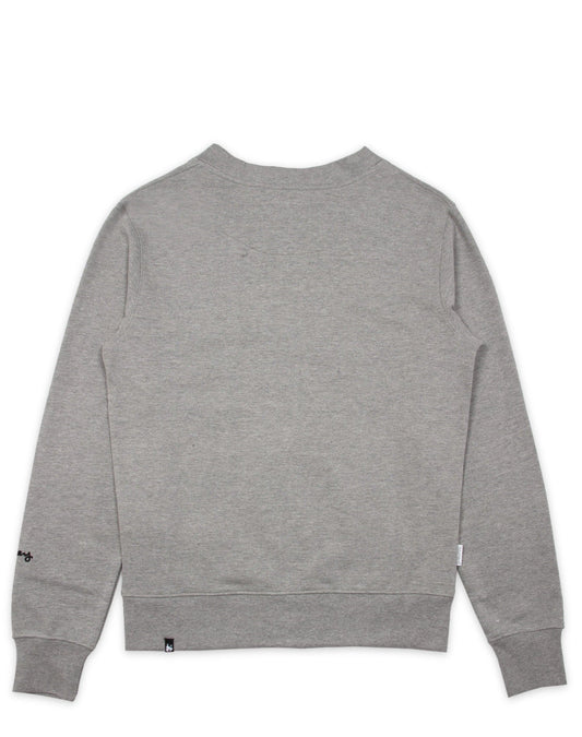 Combo Patch Button Sweat Grey Melange