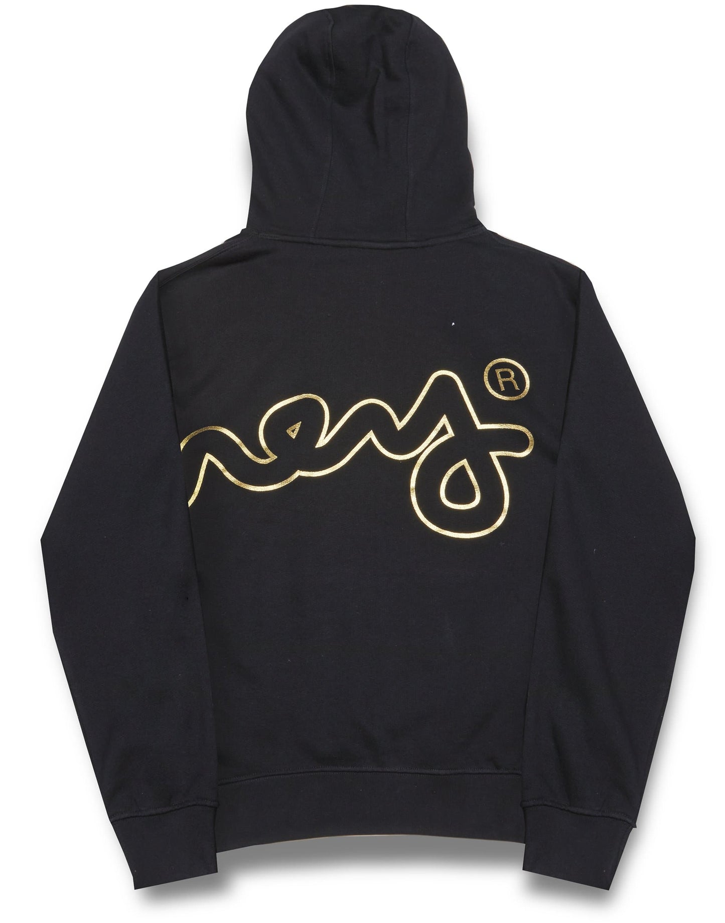 Womens money gold big sig oversized hood black