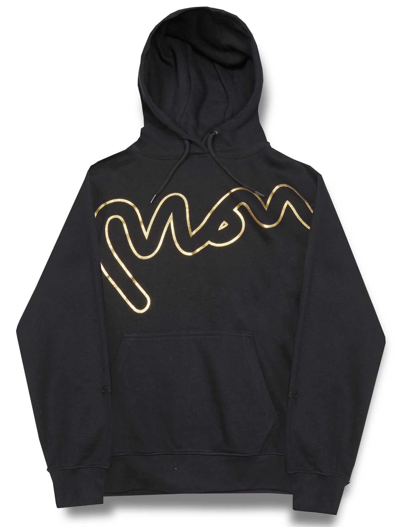 Womens money gold big sig oversized hood black