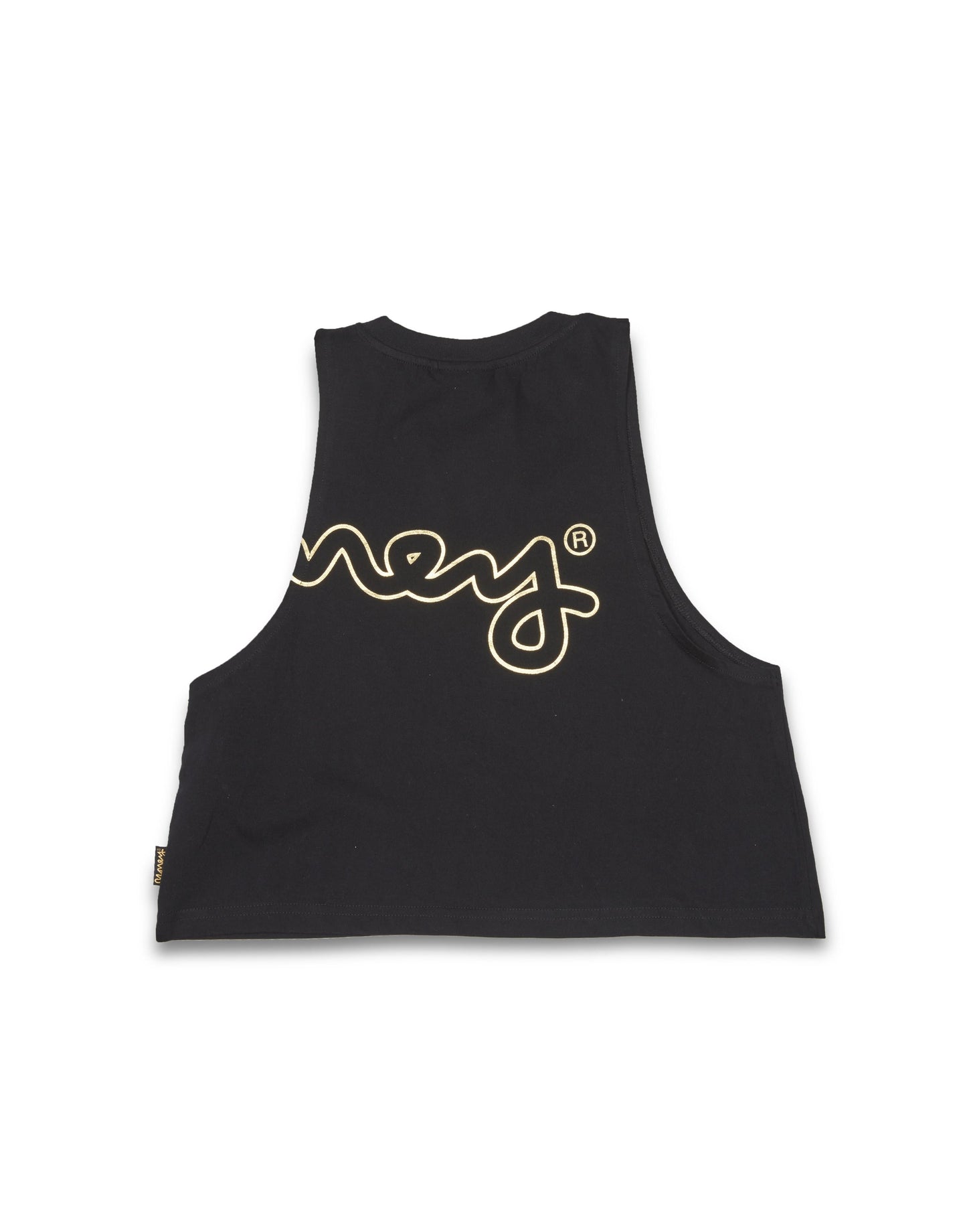 Gold big sig tank top black