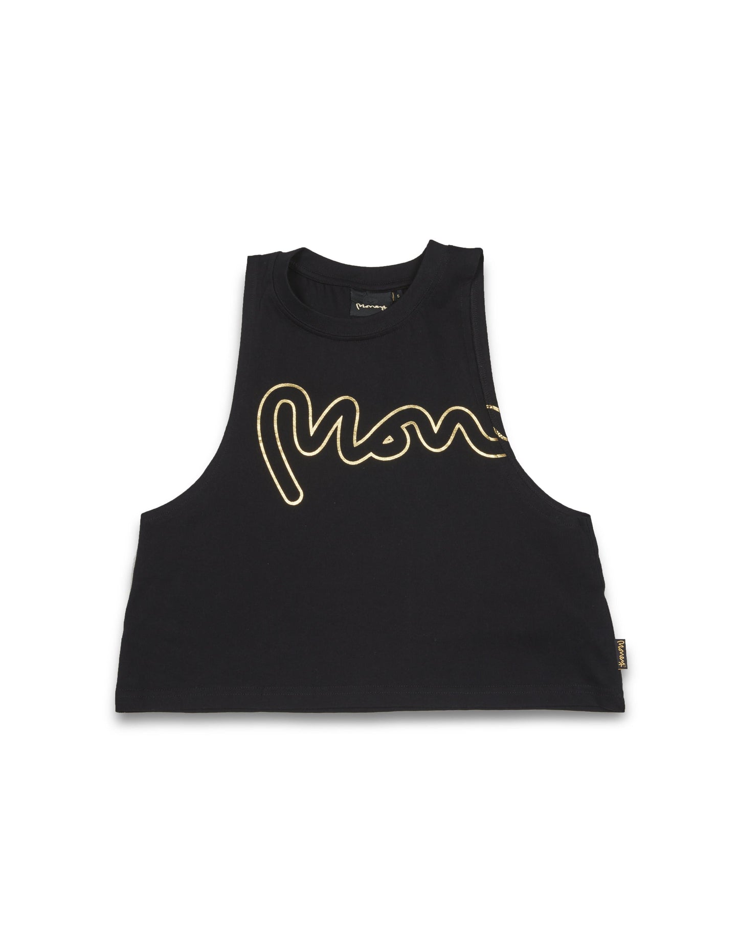 Gold big sig tank top black