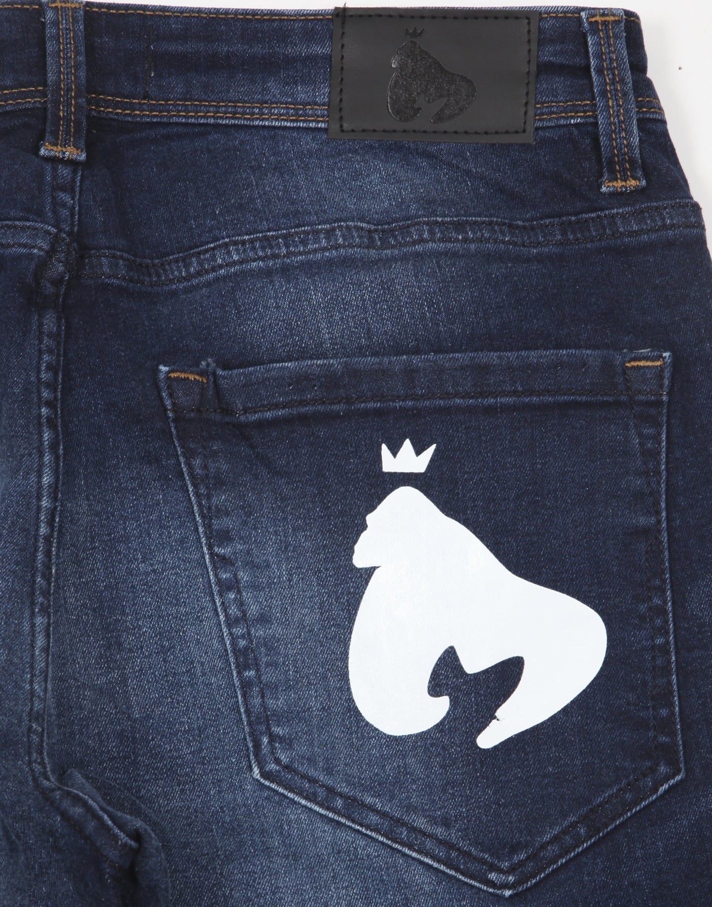 APE PRINT DARK WASH