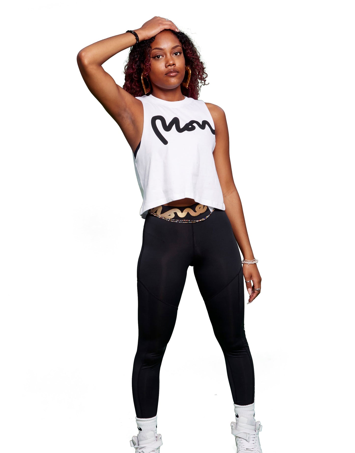 Womens money big sig tank top white