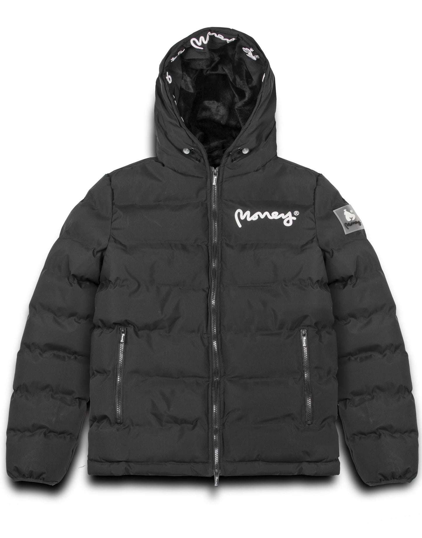 Ladies Emerton Hooded Puffer Jacket Black