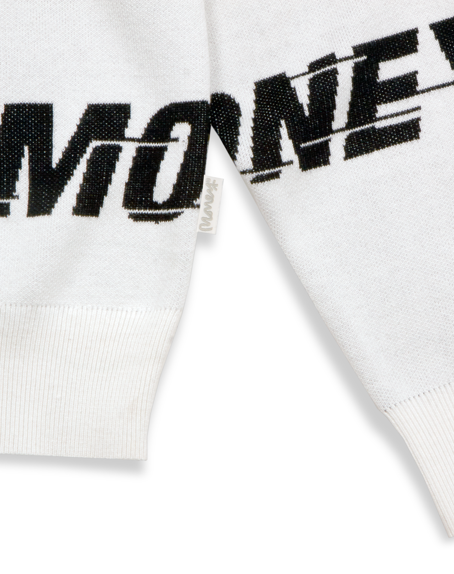 Money Clothing Motion Knit Crew White