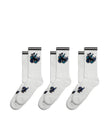 Flaming Ape Sport Socks 3pk White