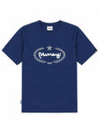 Money Laurel Sig Box Fit Tee Navy