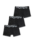 Black Cheetah Chop Boxers 3pk Black