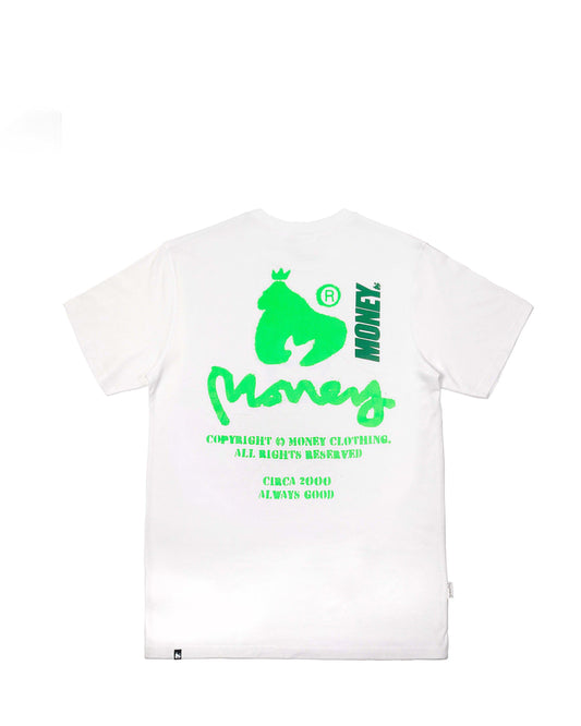 Copyright Stencil Tee White