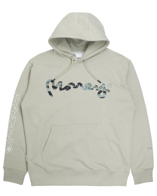 Woodland Camo Fill Hood Grey