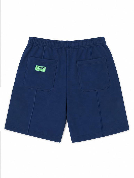 Money Laurel Sig Wide Fit Shorts Navy