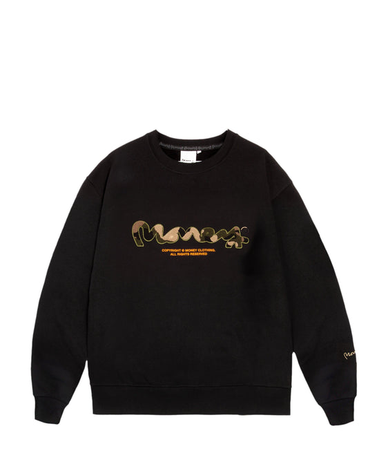 Chop Sig Camo Crew Sweat Black