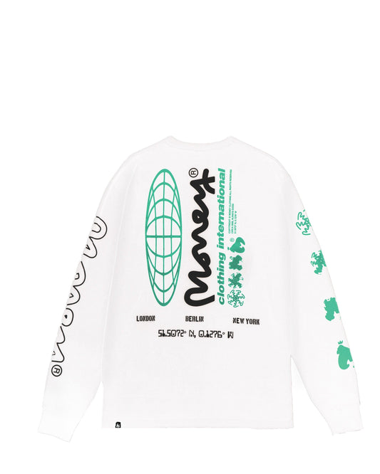 International Long Sleeve Tee White