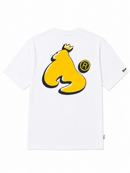 Money Gold Flex Tee White