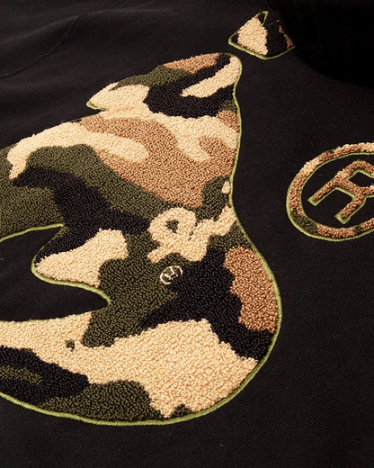 Camo Chop Sig Hood Black