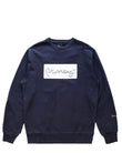 Gold Plate Crew Sweat Navy