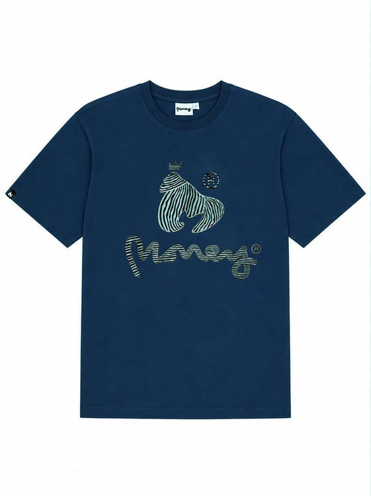 Zebra Ape Sig Tee Navy