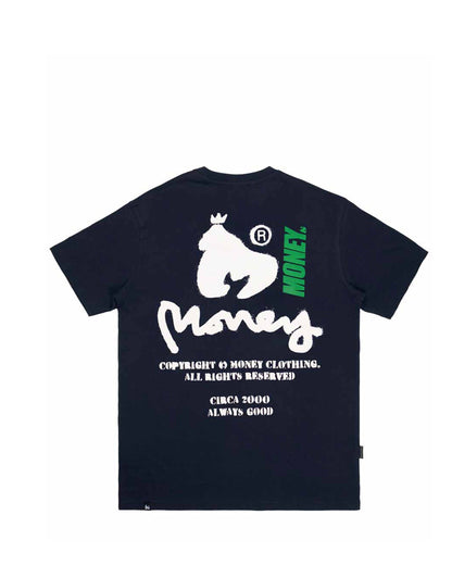 Copyright Stencil Tee Navy