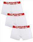 Red Chop Trunks 3pk White/White/White