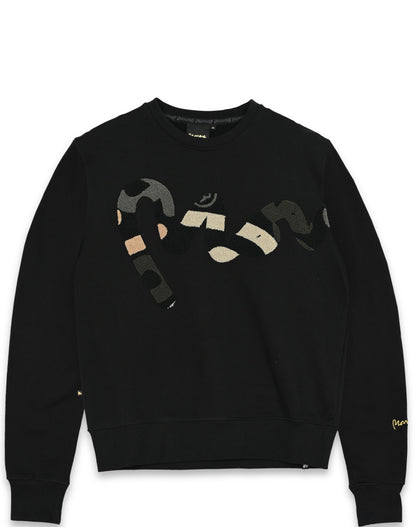 Big Sig Chenille Crew Sweat Black