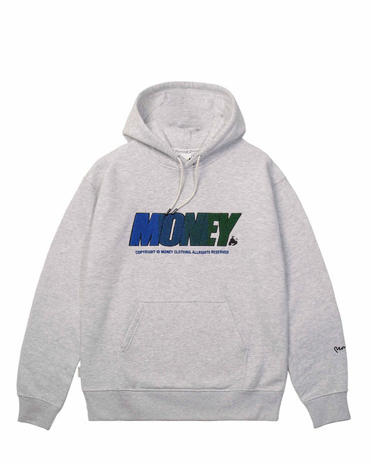 Chenille Block Fader Hood Grey