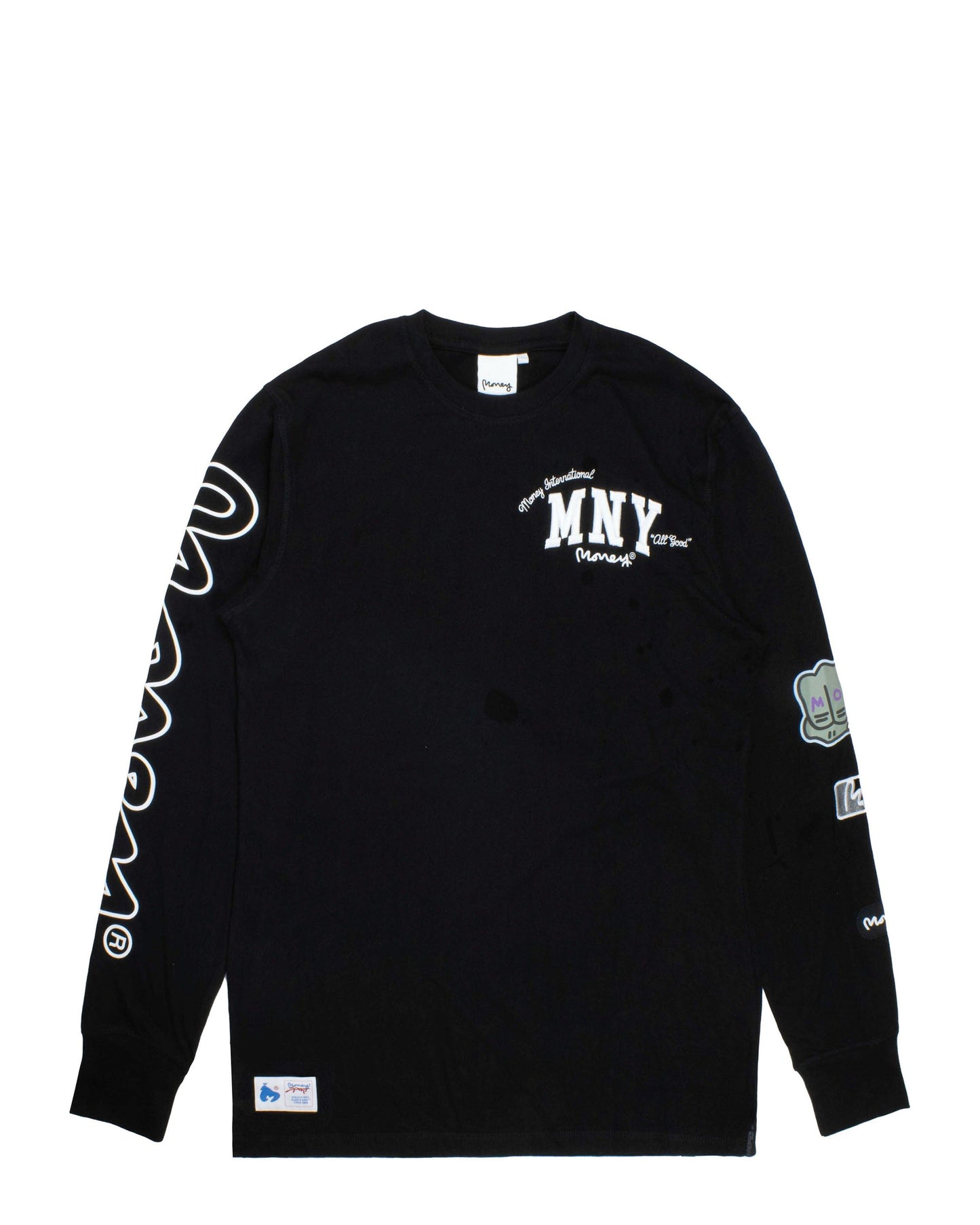 Money Lux Long Sleeve Tee Black