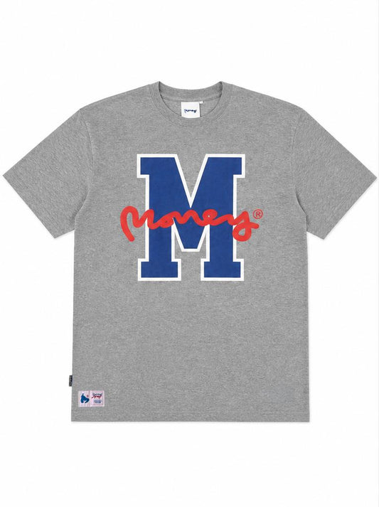 Big M Tee Grey Melange