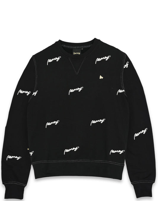 Sig Embroidered Crew Sweat Black