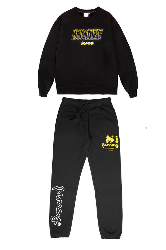 Compound Crew Tracksuit Black