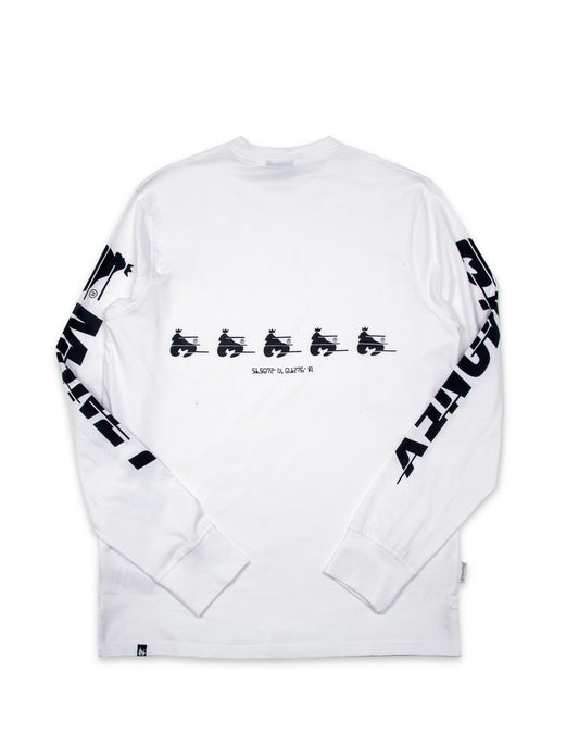 Speed Money Long Sleeved Tee White